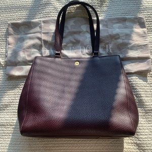 Dagne Dover Allyn Tote (large) in Oxblood